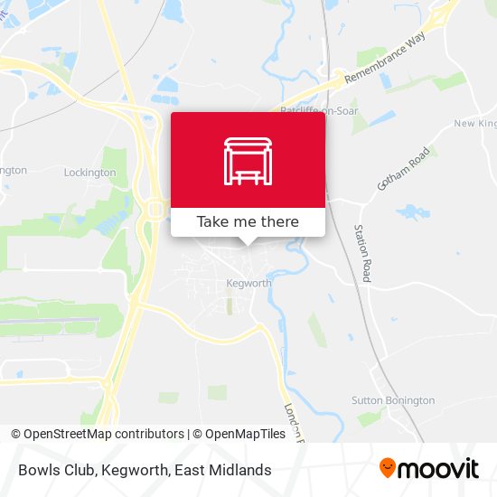 Bowls Club, Kegworth map