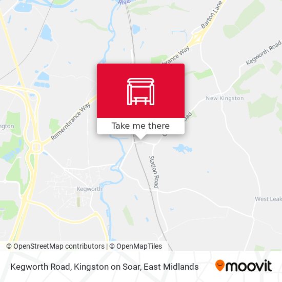 Kegworth Road, Kingston on Soar map