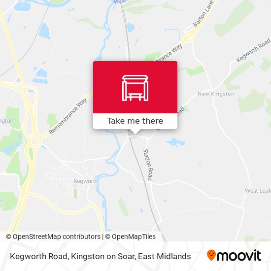 Kegworth Road, Kingston on Soar map