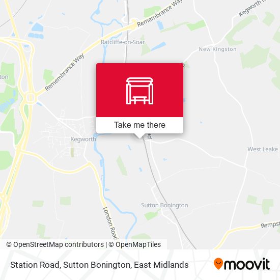 Station Road, Sutton Bonington map