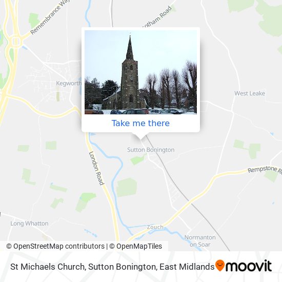 St Michaels Church, Sutton Bonington map