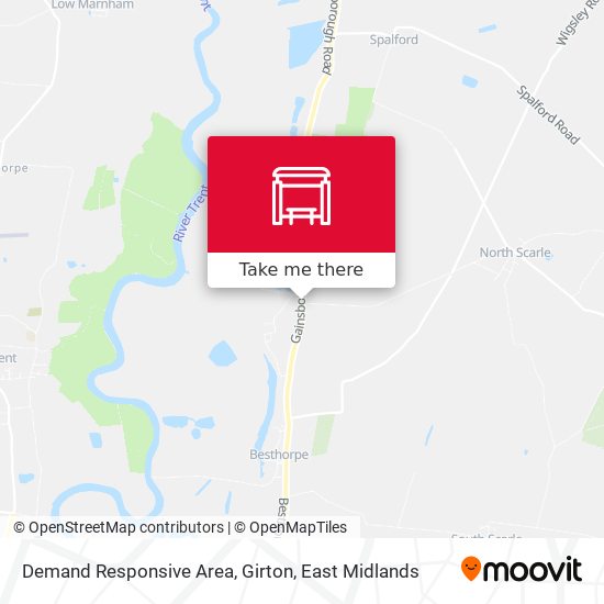 Demand Responsive Area, Girton map