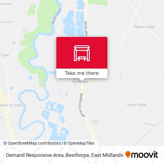 Demand Responsive Area, Besthorpe map