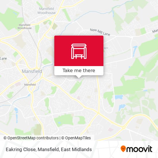 Eakring Close, Mansfield map