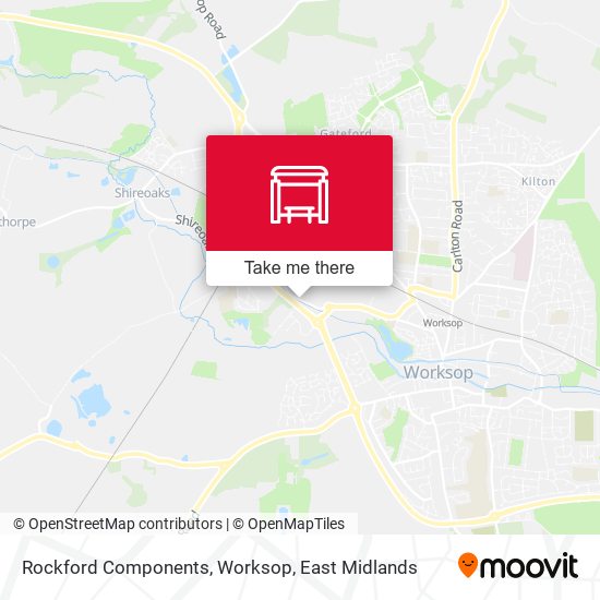 Rockford Components, Worksop map