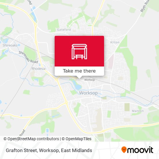 Grafton Street, Worksop map