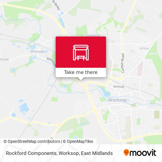 Rockford Components, Worksop map