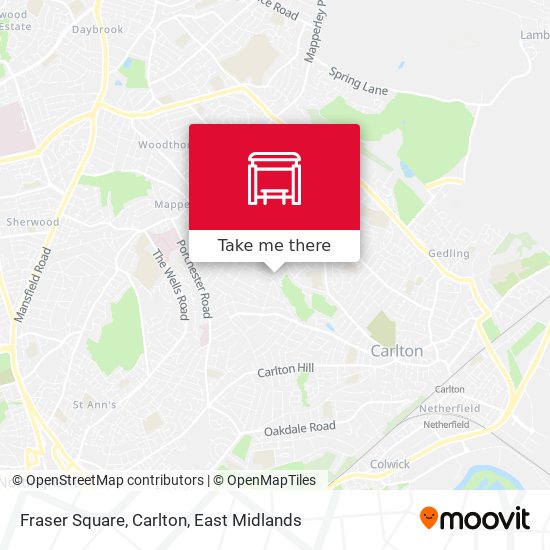 Fraser Square, Carlton map