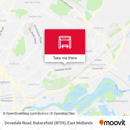 Dovedale Road, Bakersfield (Bf39) map