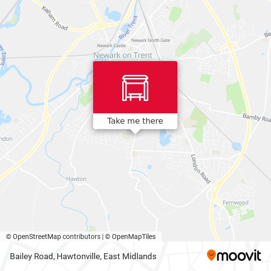 Bailey Road, Hawtonville map