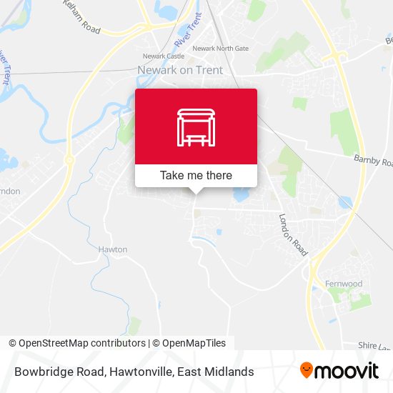 Bowbridge Road, Hawtonville map