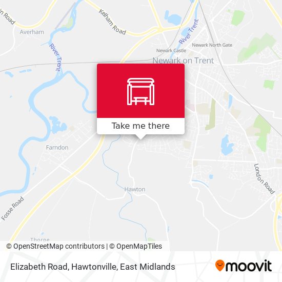 Elizabeth Road, Hawtonville map