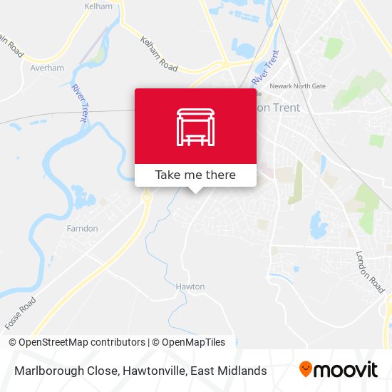 Marlborough Close, Hawtonville map