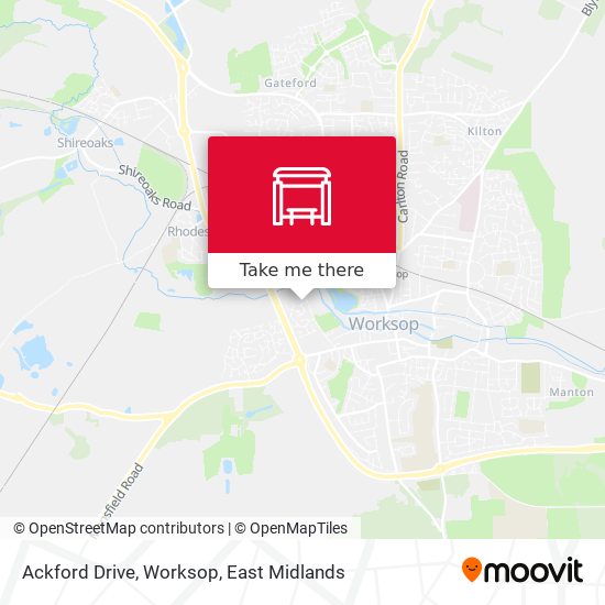 Ackford Drive, Worksop map