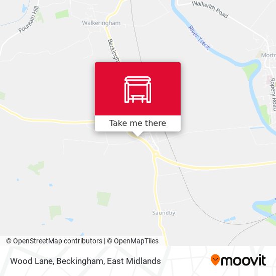 Wood Lane, Beckingham map