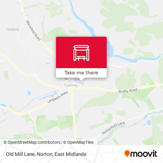 Old Mill Lane, Norton map