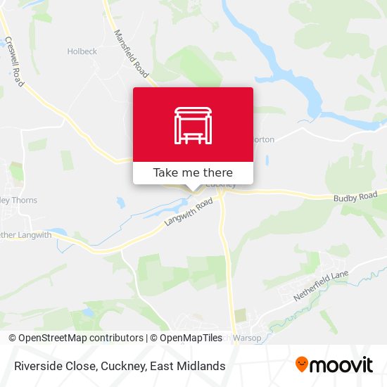 Riverside Close, Cuckney map