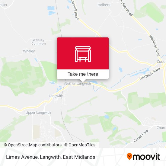 Limes Avenue, Langwith map
