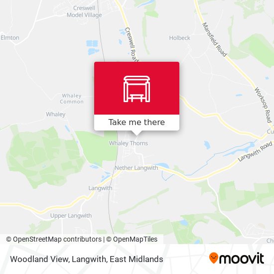 Woodland View, Langwith map
