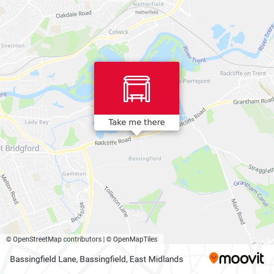 Bassingfield Lane, Bassingfield map
