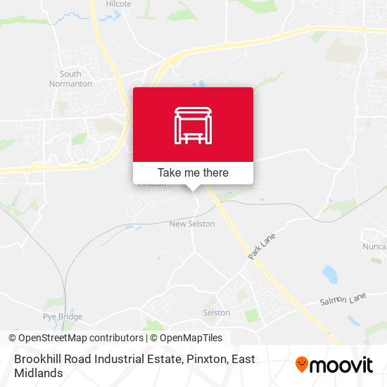 Brookhill Road Industrial Estate, Pinxton map