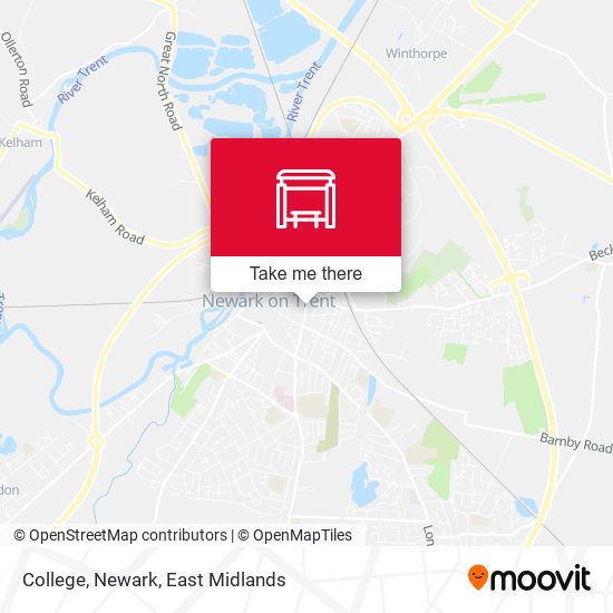 College, Newark map