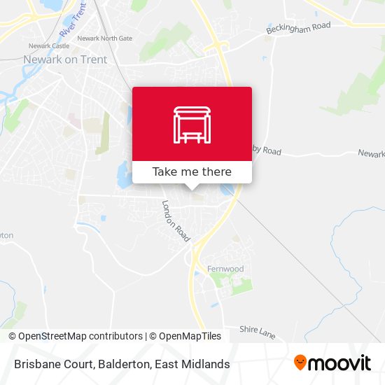 Brisbane Court, Balderton map