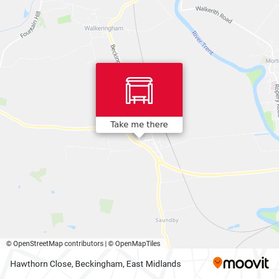 Hawthorn Close, Beckingham map