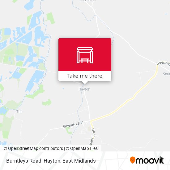 Burntleys Road, Hayton map