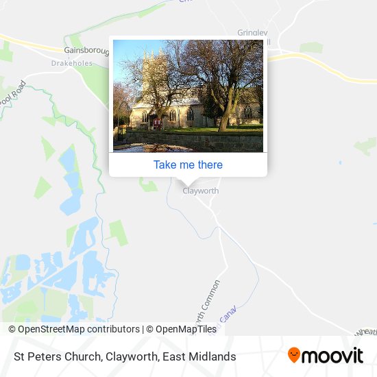 St Peters Church, Clayworth map