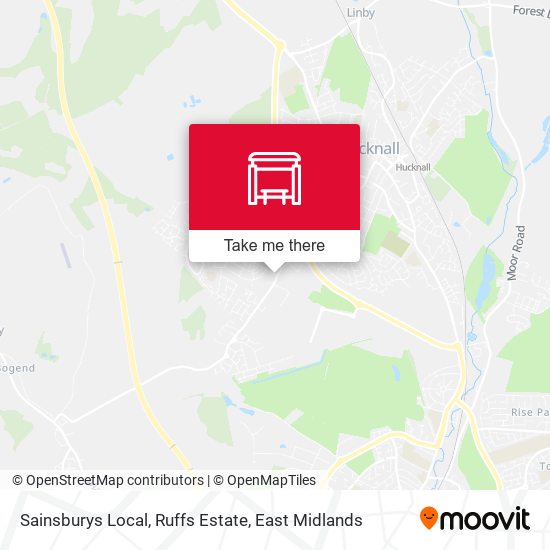 Sainsburys Local, Ruffs Estate map