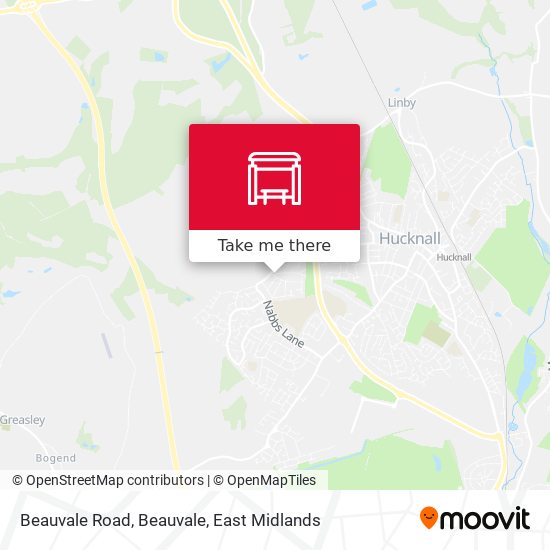 Beauvale Road, Beauvale map