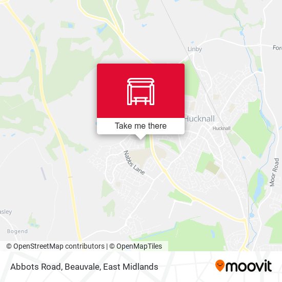 Abbots Road, Beauvale map