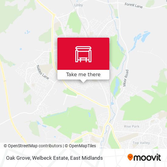 Oak Grove, Welbeck Estate map