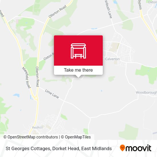 St Georges Cottages, Dorket Head map