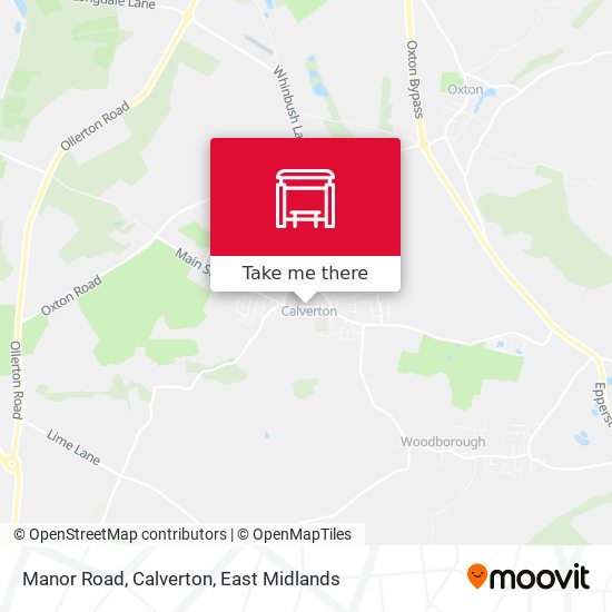 Manor Road, Calverton map