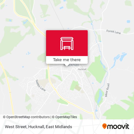 West Street, Hucknall map