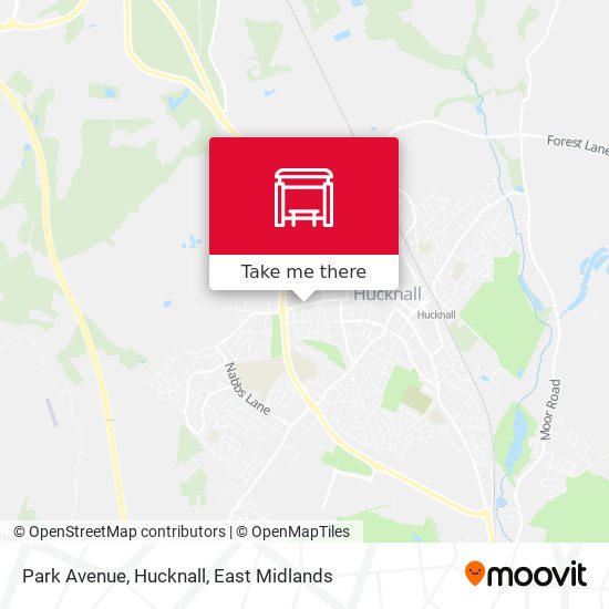 Park Avenue, Hucknall map