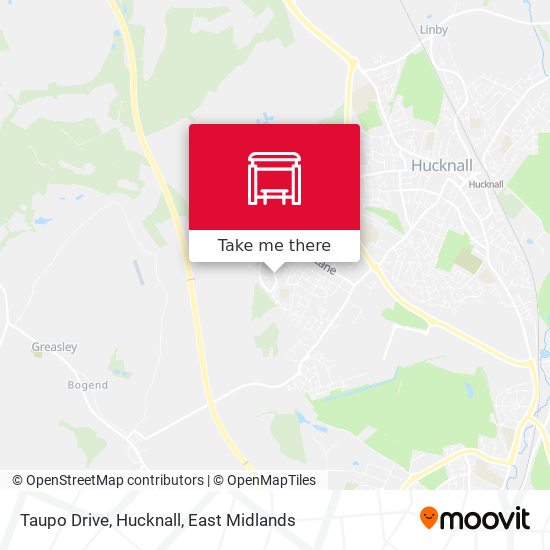 Taupo Drive, Hucknall map