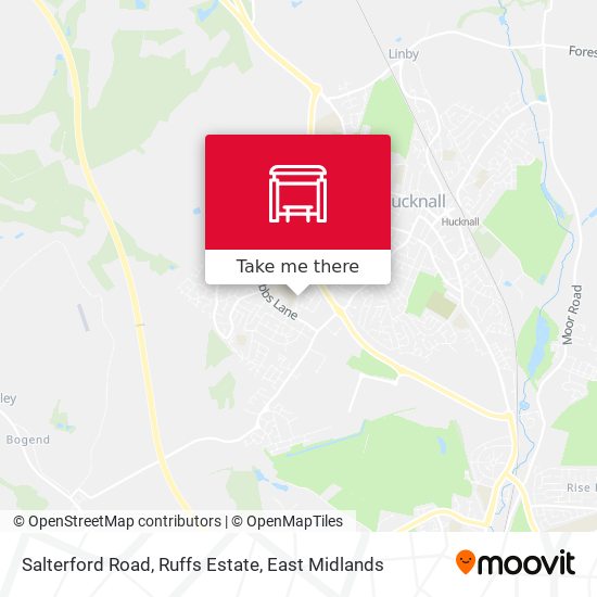 Salterford Road, Ruffs Estate map