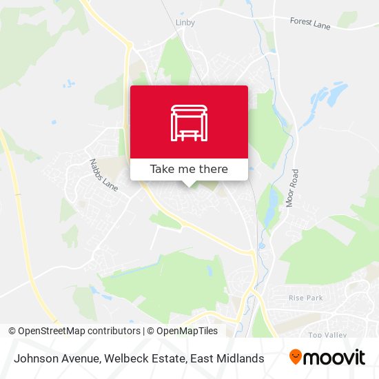 Johnson Avenue, Welbeck Estate map