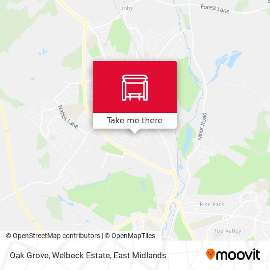 Oak Grove, Welbeck Estate map