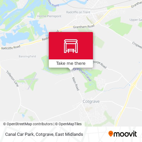 Canal Car Park, Cotgrave map
