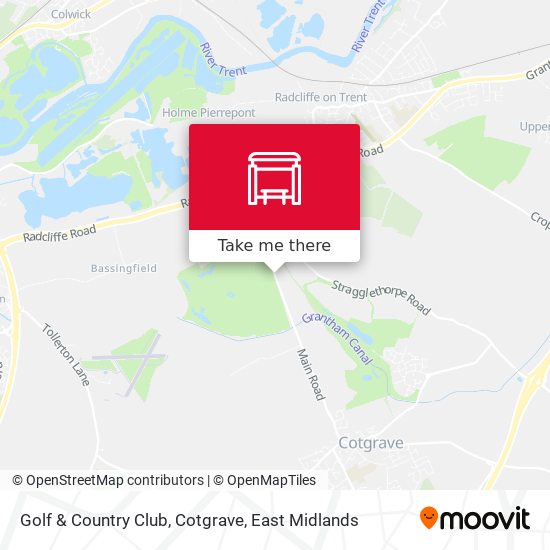 Golf & Country Club, Cotgrave map