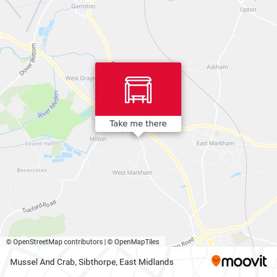 Mussel And Crab, Sibthorpe map