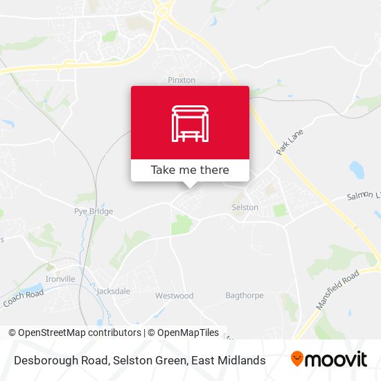 Desborough Road, Selston Green map