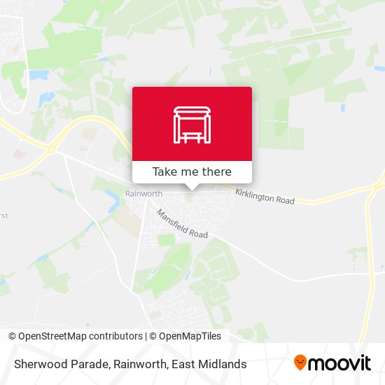 Sherwood Parade, Rainworth map