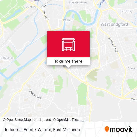 Industrial Estate, Wilford map