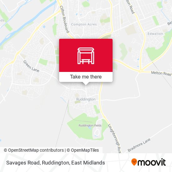 Savages Road, Ruddington map