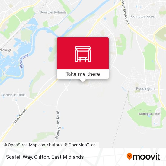 Scafell Way, Clifton map